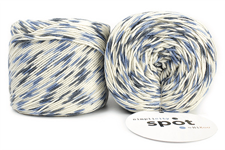 AVRIL Minicone Yarn - Pom Pom (W.Blue) - niconeco zakkaya