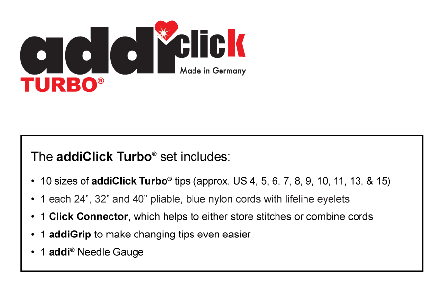 addiClick Set Contents - Turbo